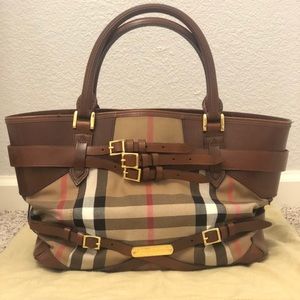 Burberry bridle house check lynher medium tote